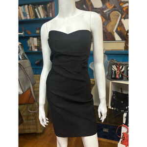 Vintage Body Central Black Strapless Dress Size L